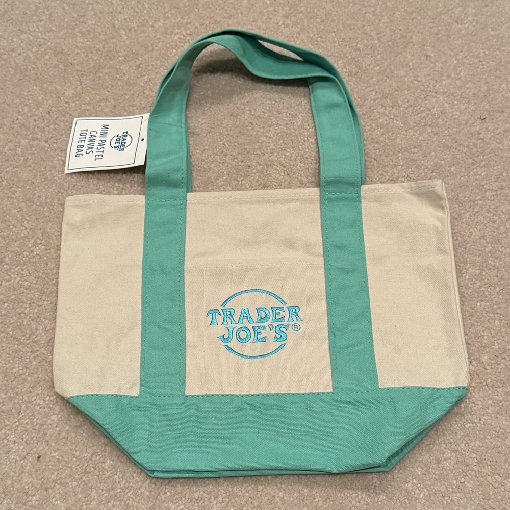 Mini Pastel Tote Bag (Mint 💚)